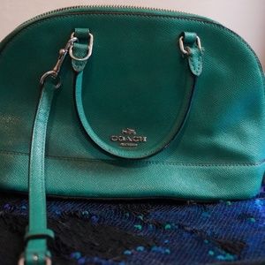 coach purse- green